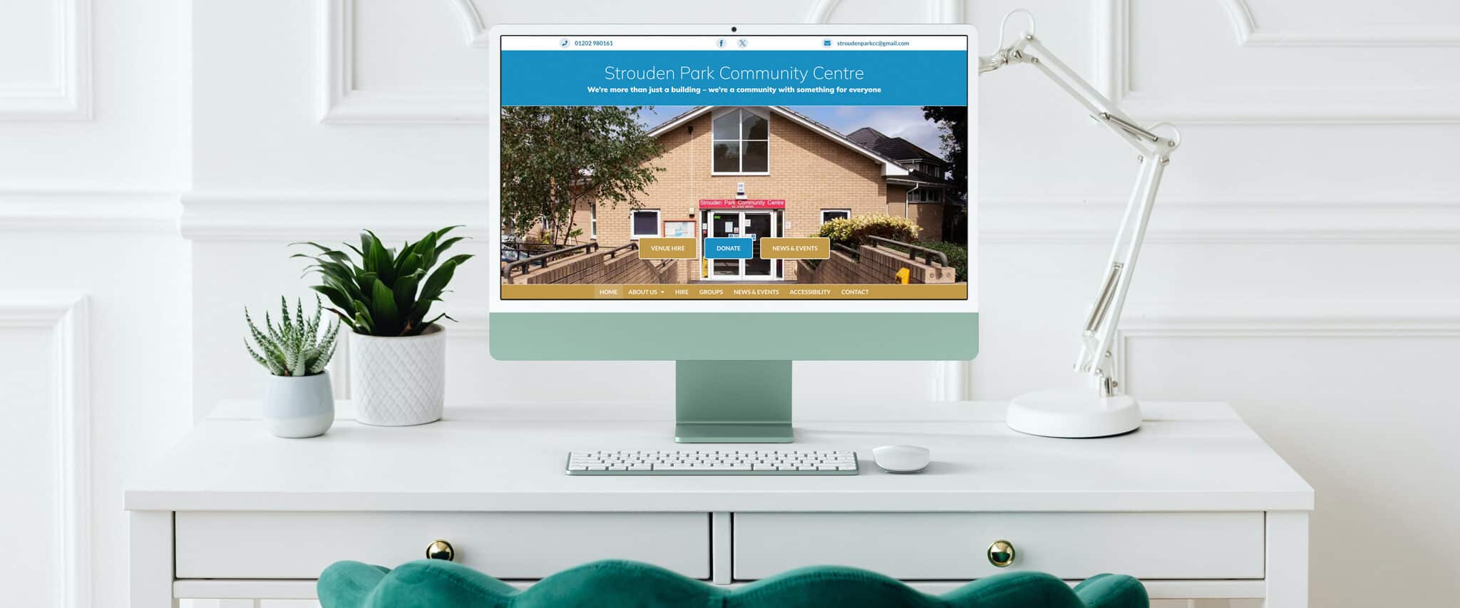 New Strouden Park Community Centre website designed by Designosaur based in Poole (DUPLICATE) (DUPLICATE)